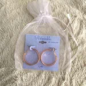 Periwinkle by Barlow Double Gold Hoop Earrings